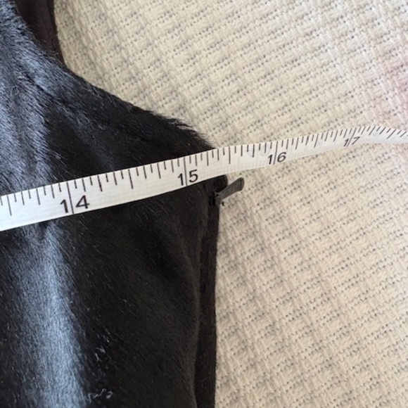 THEORY Etia Calf Hair Yoke Top - Picture 6 of 6